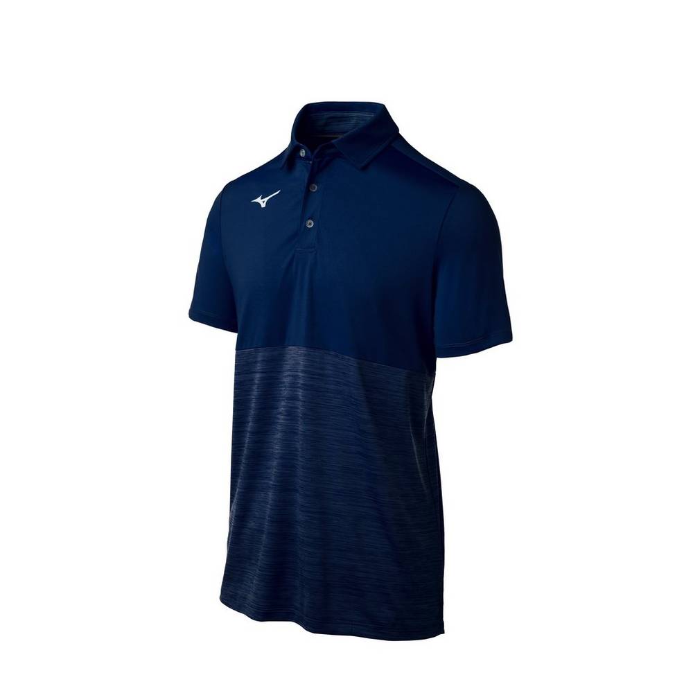 Polo Mizuno Alpha Uomo - Blu Marino - 45710-DTSU